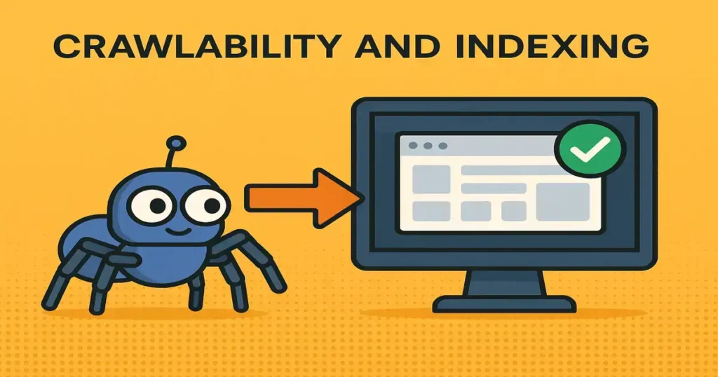 A website being crawled and indexed during an advanced technical SEO audit to ensure search engine visibility.